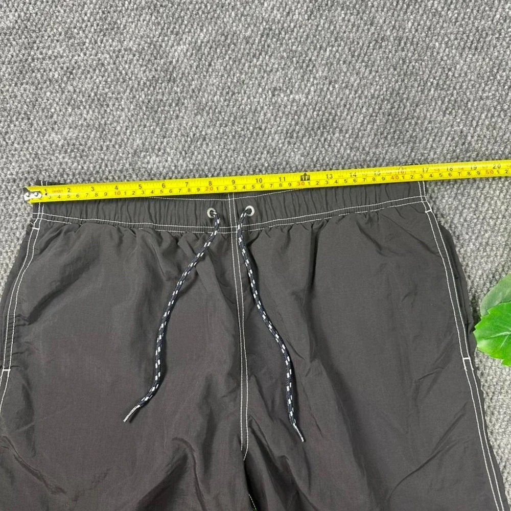 Nautica Swim Trunks Black Mesh Lined Board Shorts